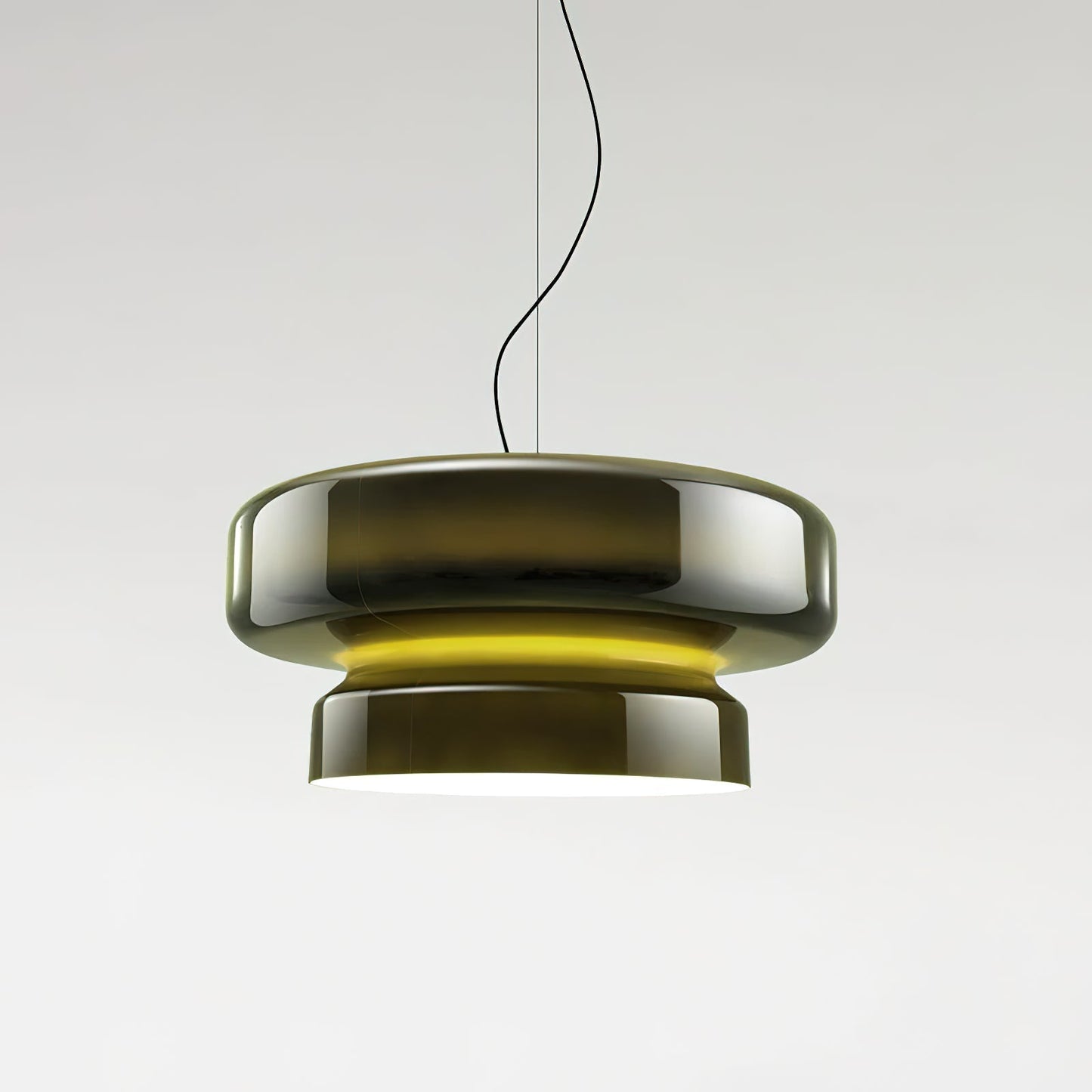 Hanglamp Glas Metaal LED Retro Bruin Eettafel Woonkamer Verstelbaar Snoer Design Verlichting Modern Interieur