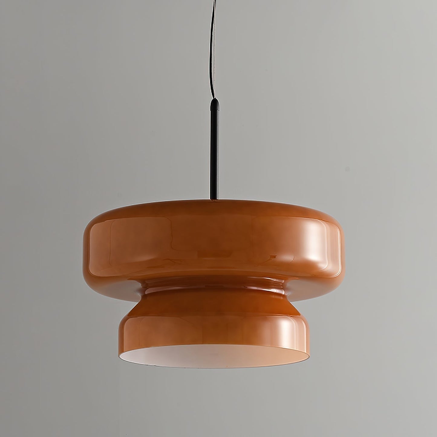 Hanglamp Glas Metaal LED Retro Bruin Eettafel Woonkamer Verstelbaar Snoer Design Verlichting Modern Interieur