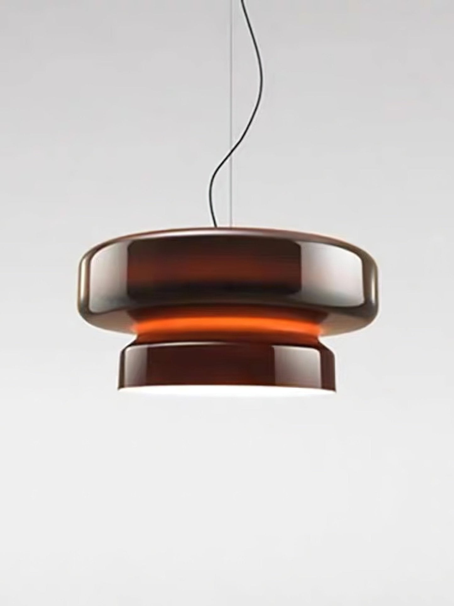 Hanglamp Glas Metaal LED Retro Bruin Eettafel Woonkamer Verstelbaar Snoer Design Verlichting Modern Interieur