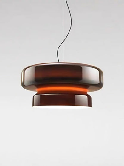 Hanglamp Glas Metaal LED Retro Bruin Eettafel Woonkamer Verstelbaar Snoer Design Verlichting Modern Interieur