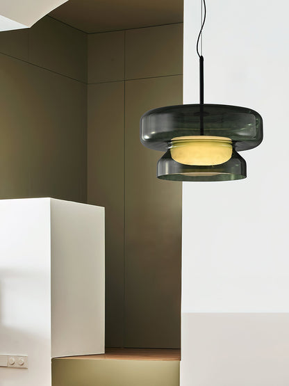 Hanglamp Glas Metaal LED Retro Bruin Eettafel Woonkamer Verstelbaar Snoer Design Verlichting Modern Interieur