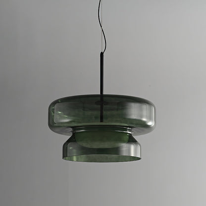 Hanglamp Glas Metaal LED Retro Bruin Eettafel Woonkamer Verstelbaar Snoer Design Verlichting Modern Interieur