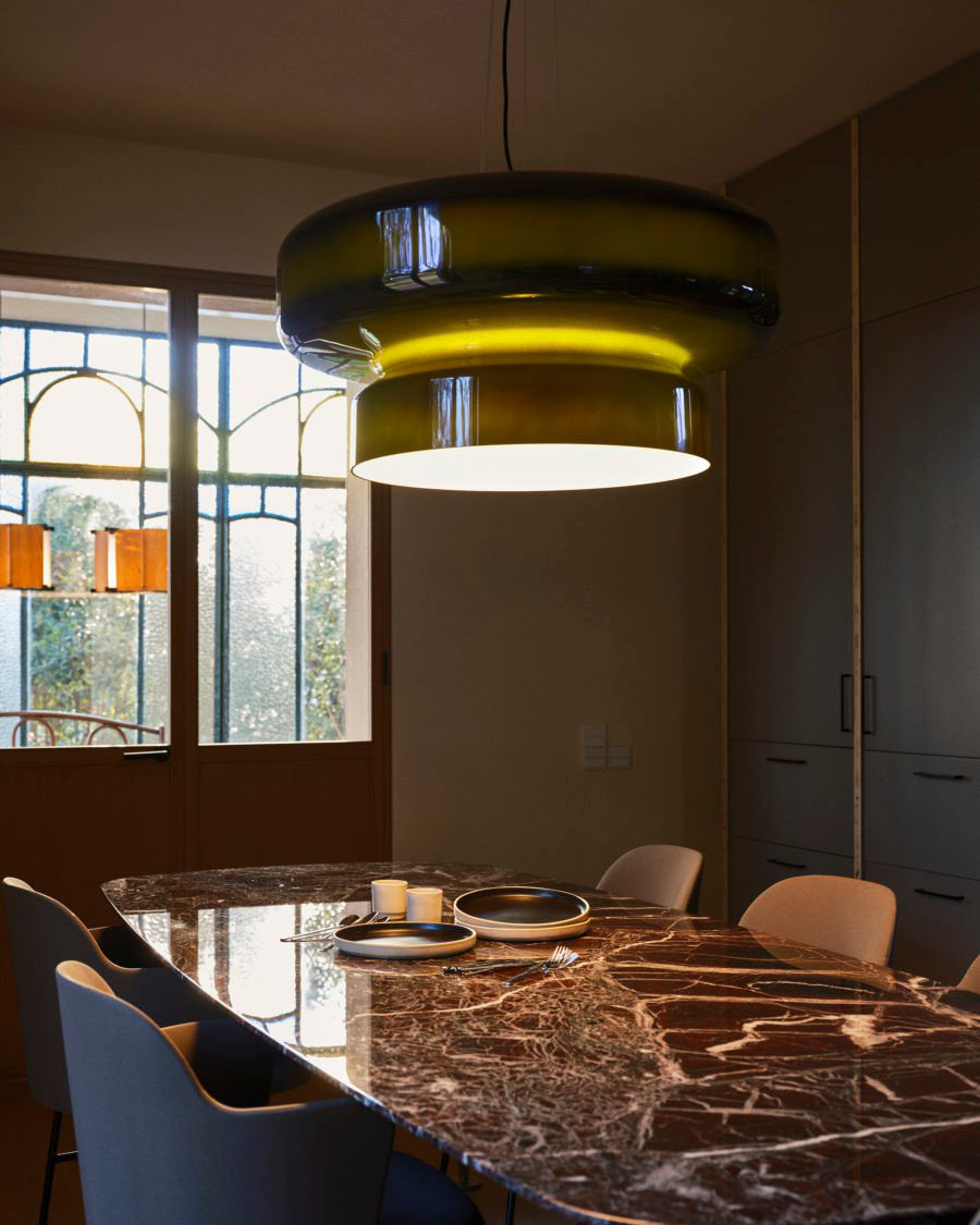 Hanglamp Glas Chroom Amber Groen Paars E27 Bol Modern Woonkamer Slaapkamer Eetkamer