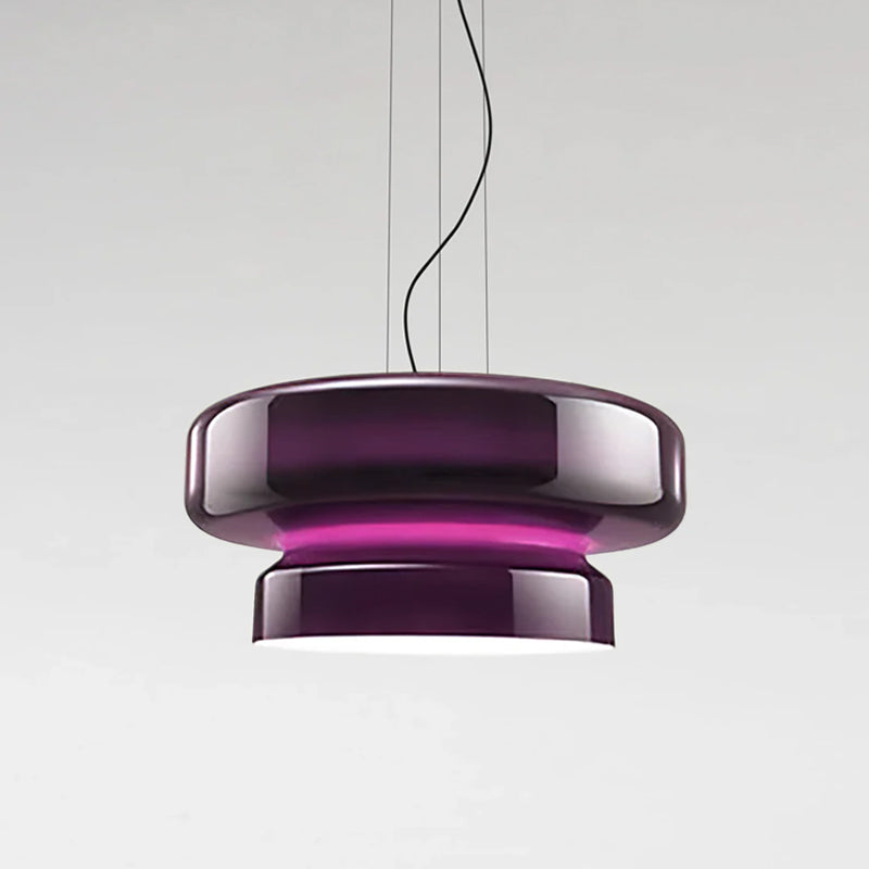 Hanglamp Glas Chroom Amber Groen Paars E27 Bol Modern Woonkamer Slaapkamer Eetkamer