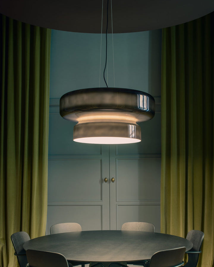 Hanglamp Glas Chroom Amber Groen Paars E27 Bol Modern Woonkamer Slaapkamer Eetkamer