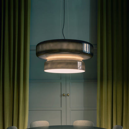 Hanglamp Glas Chroom Amber Groen Paars E27 Bol Modern Woonkamer Slaapkamer Eetkamer