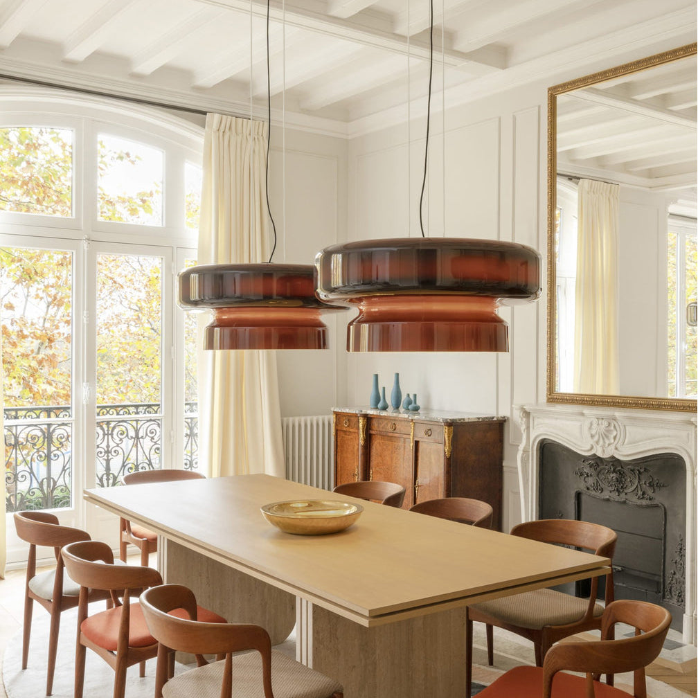 Hanglamp Glas Chroom Amber Groen Paars E27 Bol Modern Woonkamer Slaapkamer Eetkamer