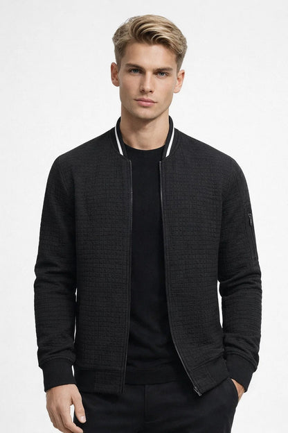 Bomberjack Heren Slim Fit Ruitpatroon Casual - StudioMarella