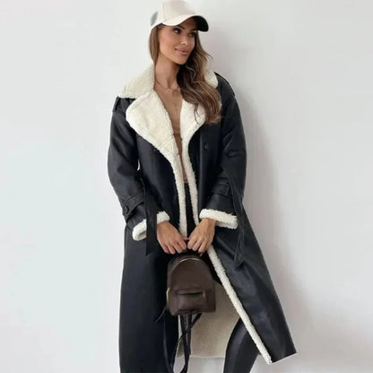 Lange Dames jas Berber Coat Warm Lamacoat