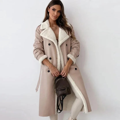 Lange Dames jas Berber Coat Warm Lamacoat