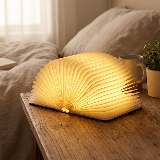 Boeklamp LED Oplaadbaar Touch Dimbaar 22cm Slaapkamer Woonkamer Sfeerverlichting Nachtlamp Houten Boek Lamp Cadeau