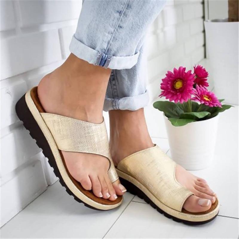Orthopedische Dames Teenslippers met Voetbed Ondersteuning Meerkleurig
