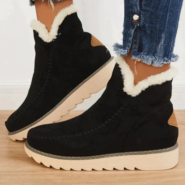 Vrouwenschoenen Bontlaarzen Warm en Comfortabel