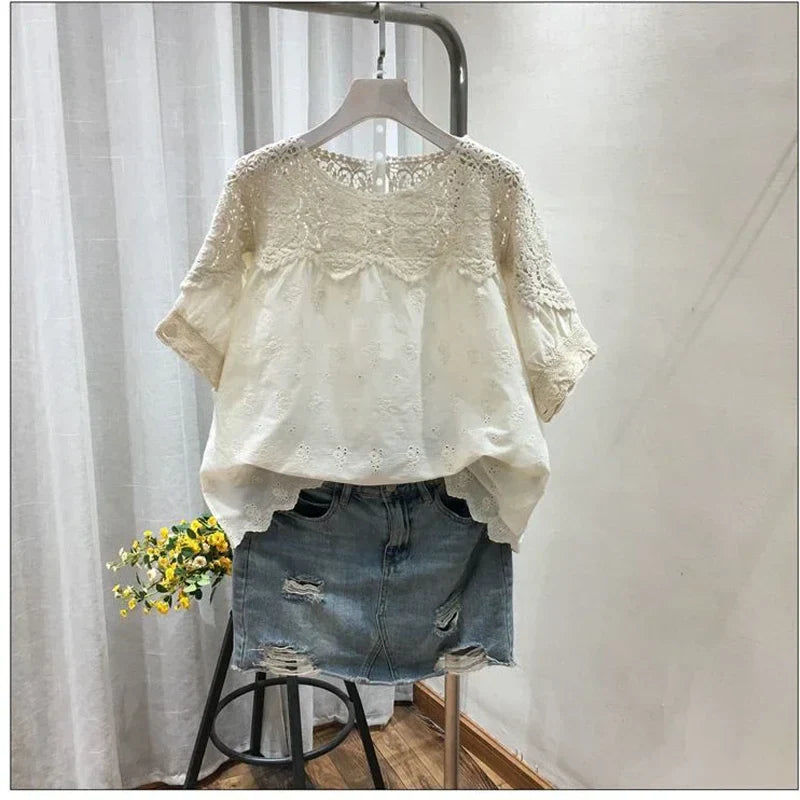 Vrouwen Zomer Shirt Korte Mouw Losse Pasvorm
