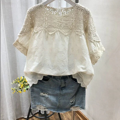 Vrouwen Zomer Shirt Korte Mouw Losse Pasvorm