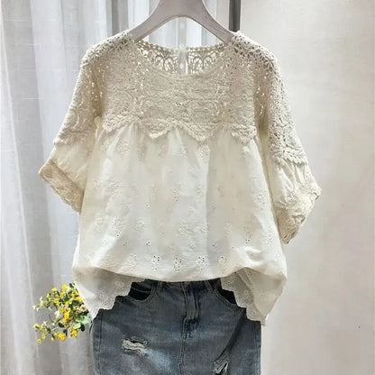 Vrouwen Zomer Shirt Korte Mouw Losse Pasvorm