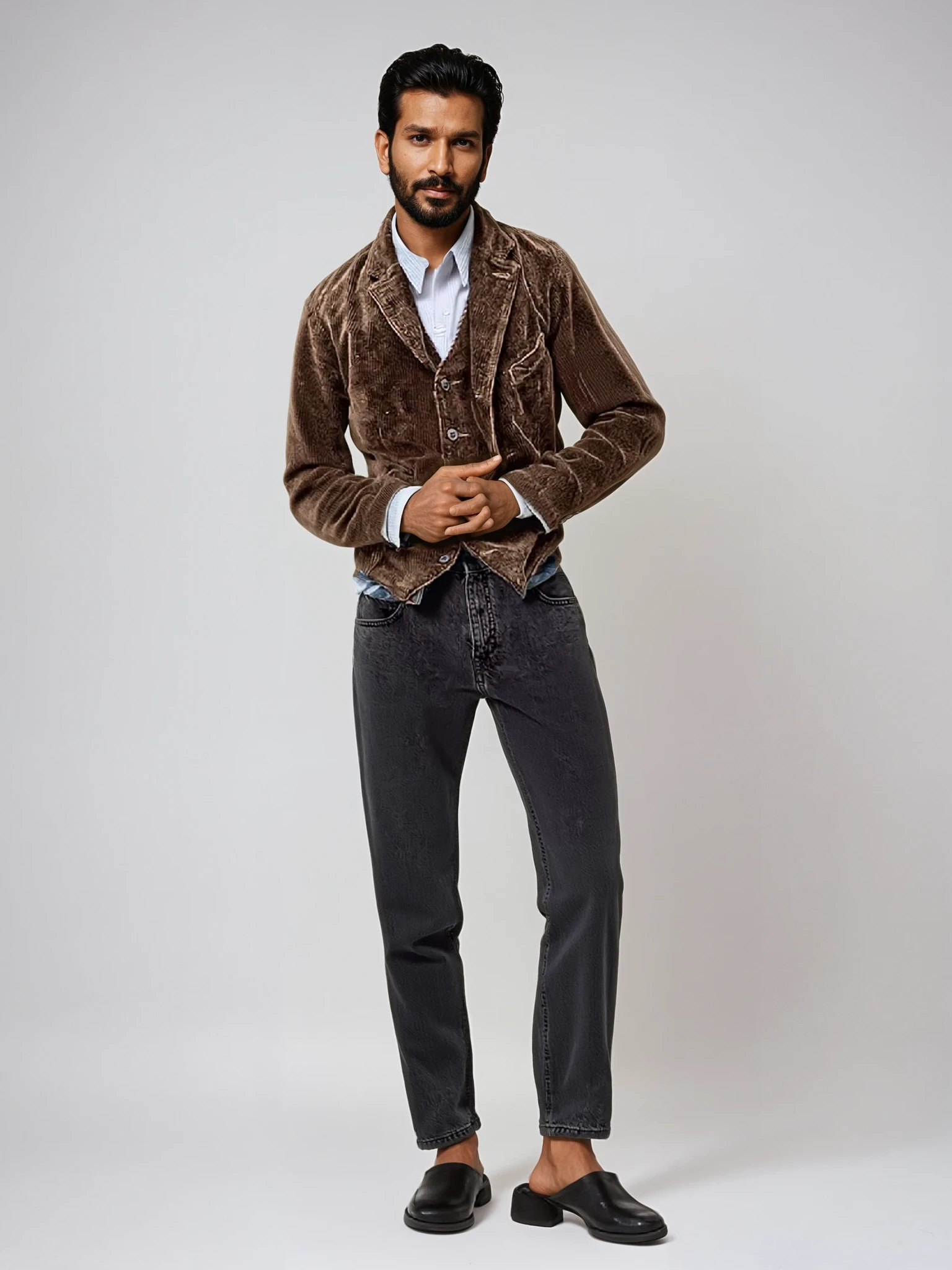 Heren Blazer Corduroy Klassiek Elegante Stijl - StudioMarella