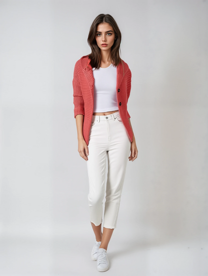 Oversized Gebreide Jas met Capuchon Zacht Warm - StudioMarella