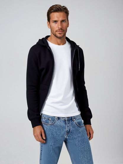 Herensweater met Capuchon en Bontvoering Warm en Comfortabel - StudioMarella