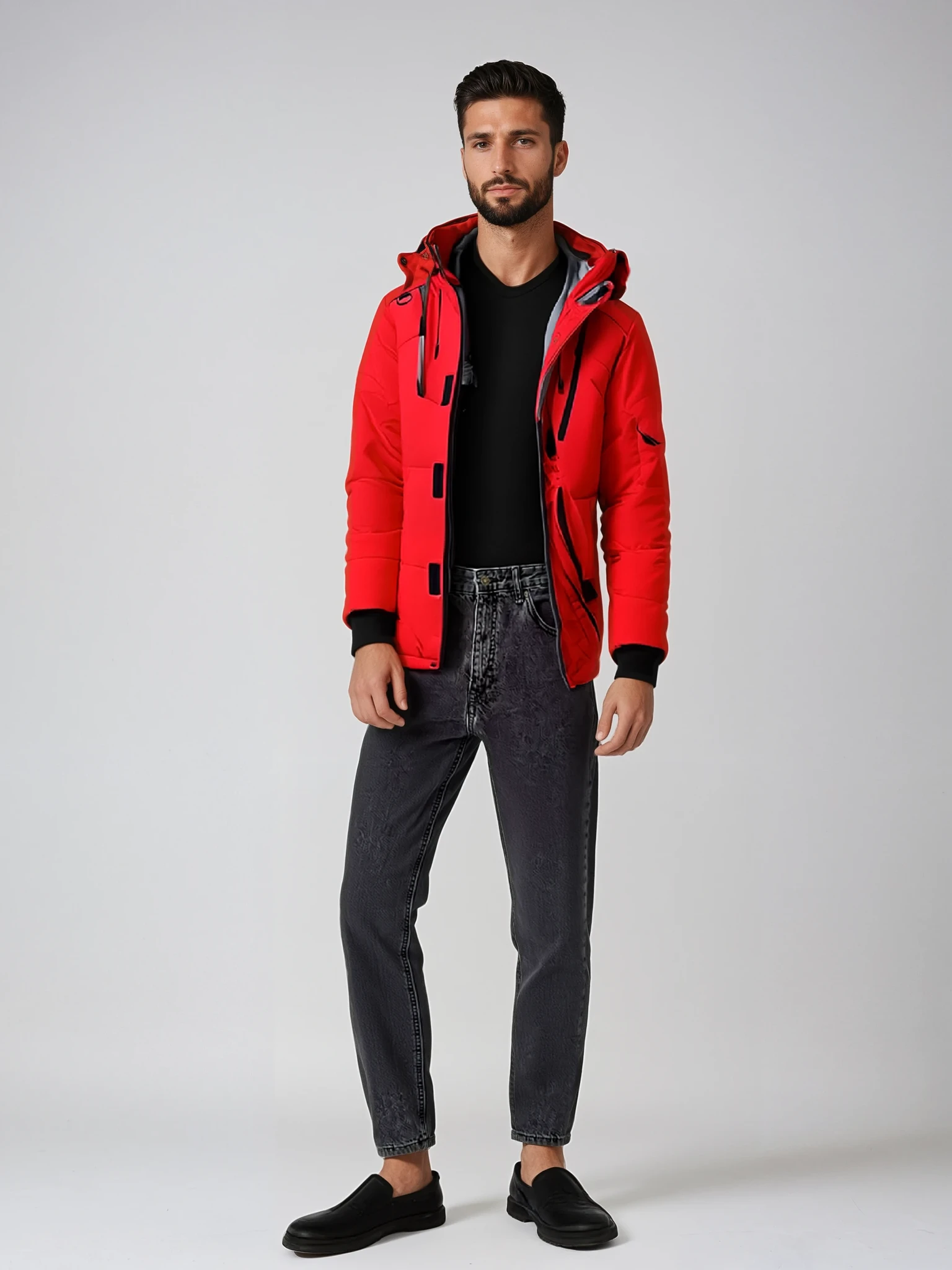 Heren Winterjas Warm Waterdicht Gewatteerd Parka - StudioMarella