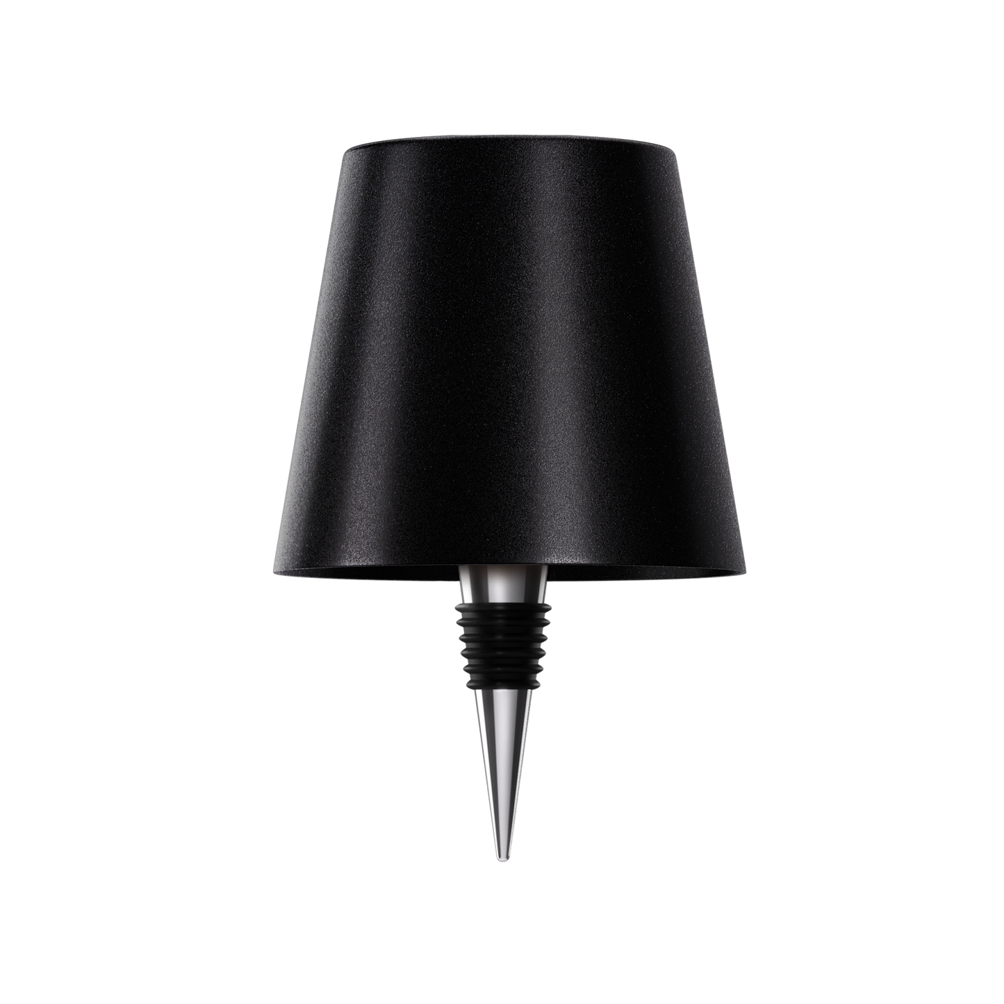 Flessenlamp Draadloos Oplaadbaar LED Zwart 3000K USB-C Tafellamp Wijnfles Bar Sfeerverlichting