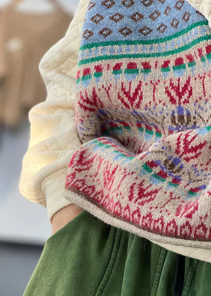 Dikke Gebreide Vest voor Vrouw Oversized Wollen Design