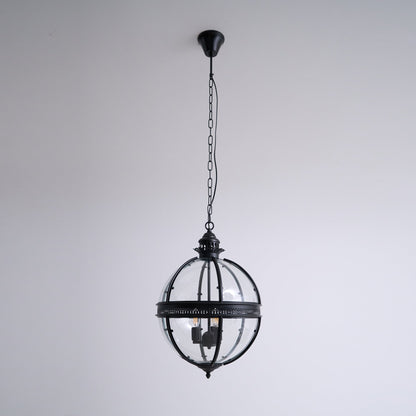 Barok Hanglamp met Glazen Kappen en Gouden Afwerking – Luxe Design Kroonluchter 3-Lichts