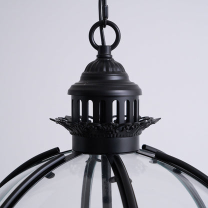 Barok Hanglamp met Glazen Kappen en Gouden Afwerking – Luxe Design Kroonluchter 3-Lichts
