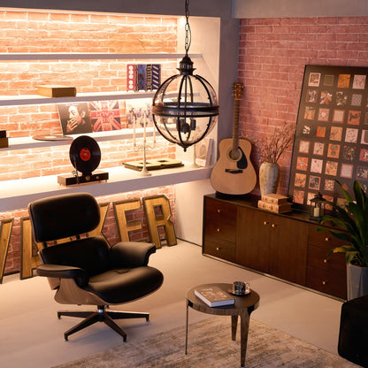 Barok Hanglamp met Glazen Kappen en Gouden Afwerking – Luxe Design Kroonluchter 3-Lichts