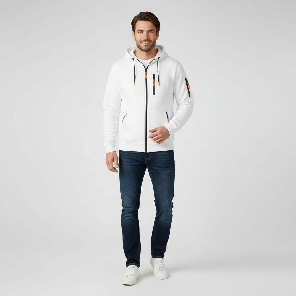 Bram Heren Hoodie | Ademend Katoenmix, Praktische Zakken 1