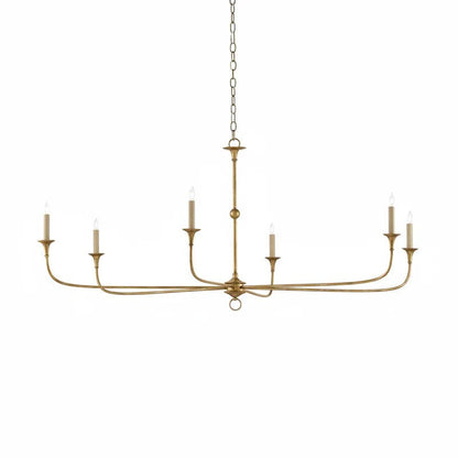 Kaarslamp Kroonluchter Messing Metaal Goud Zwart Wit Nikkel Woonkamer Eetkamer 5 6 Armen Hanglamp Vintage Kaarsenkroonluchter