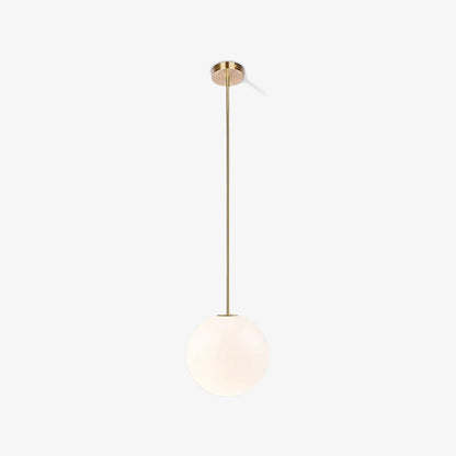 Hanglamp Messing Melkglas Plafond Minimalistisch Modern Scandinavisch Hal Eettafel Nachtkastje