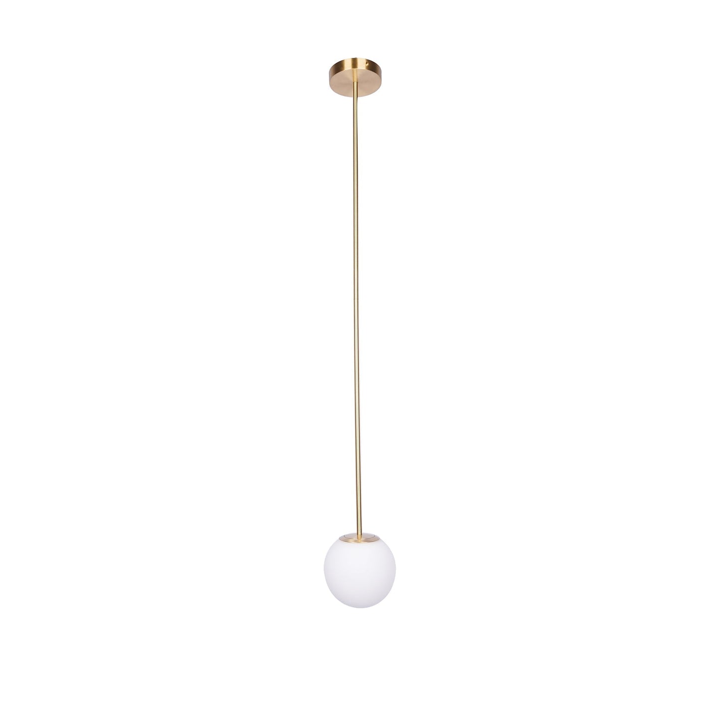 Hanglamp Messing Melkglas Plafond Minimalistisch Modern Scandinavisch Hal Eettafel Nachtkastje