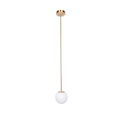 Hanglamp Messing Melkglas Plafond Minimalistisch Modern Scandinavisch Hal Eettafel Nachtkastje