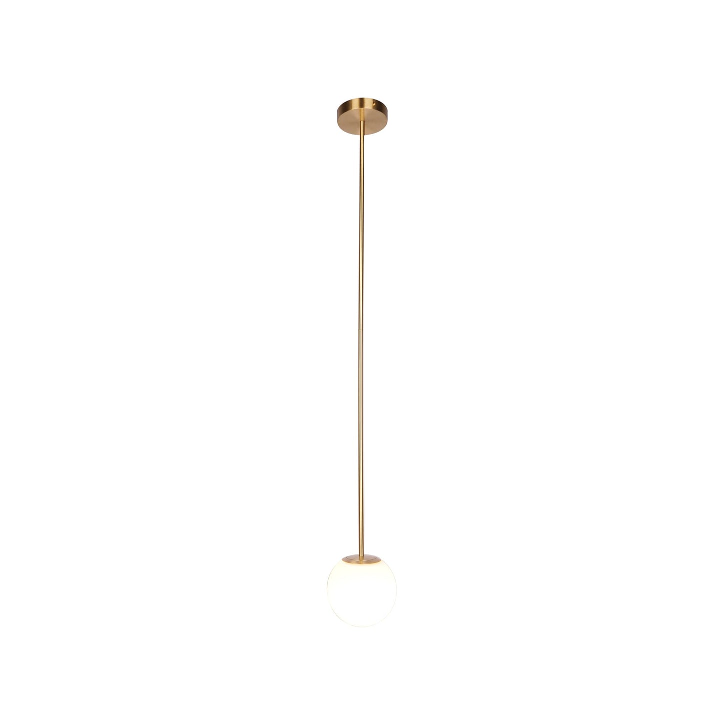 Hanglamp Messing Melkglas Plafond Minimalistisch Modern Scandinavisch Hal Eettafel Nachtkastje
