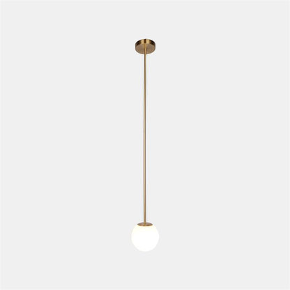 Hanglamp Messing Melkglas Plafond Minimalistisch Modern Scandinavisch Hal Eettafel Nachtkastje