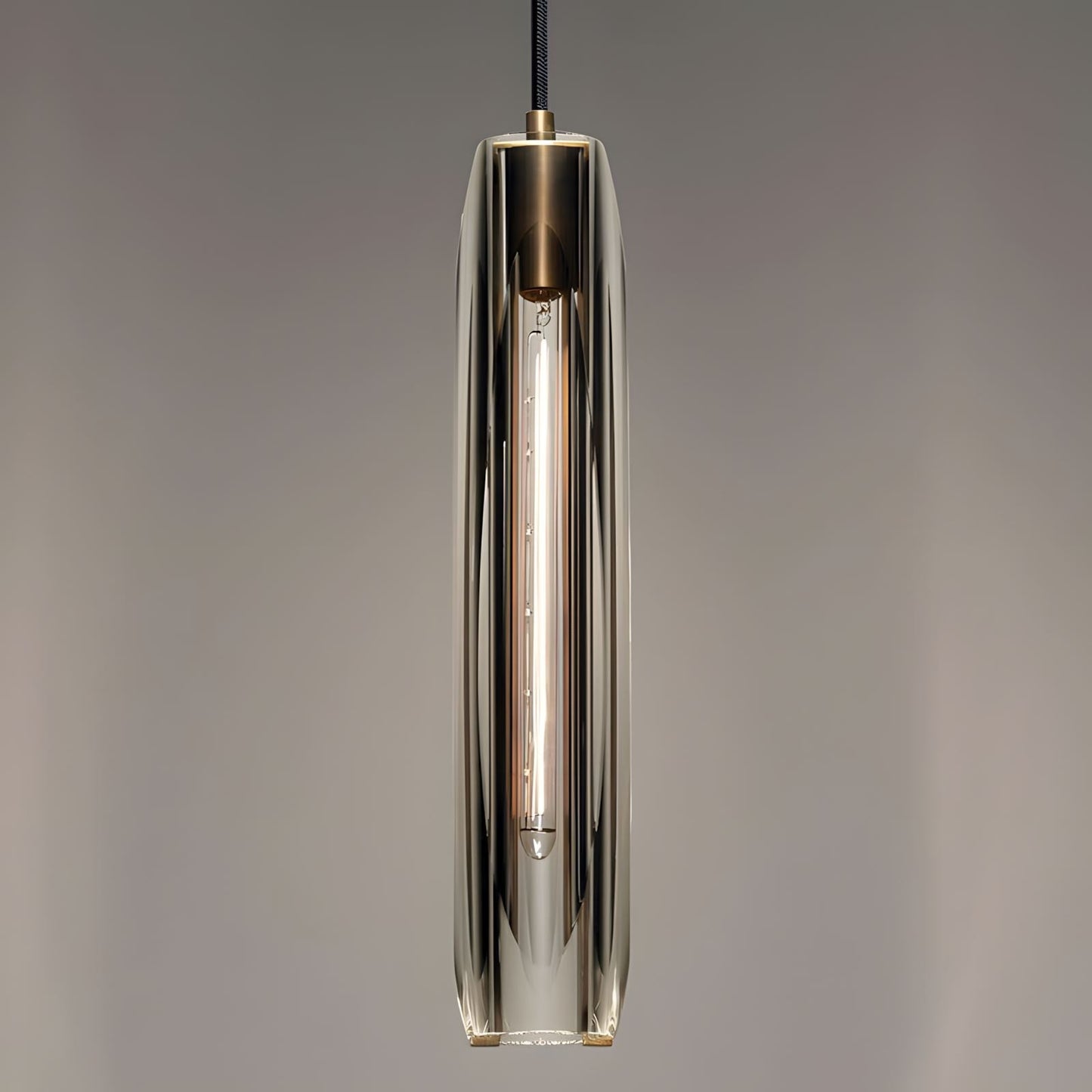 Post Moderne Messing Hanglamp Met K9 Kristal En Verstelbare Kabel