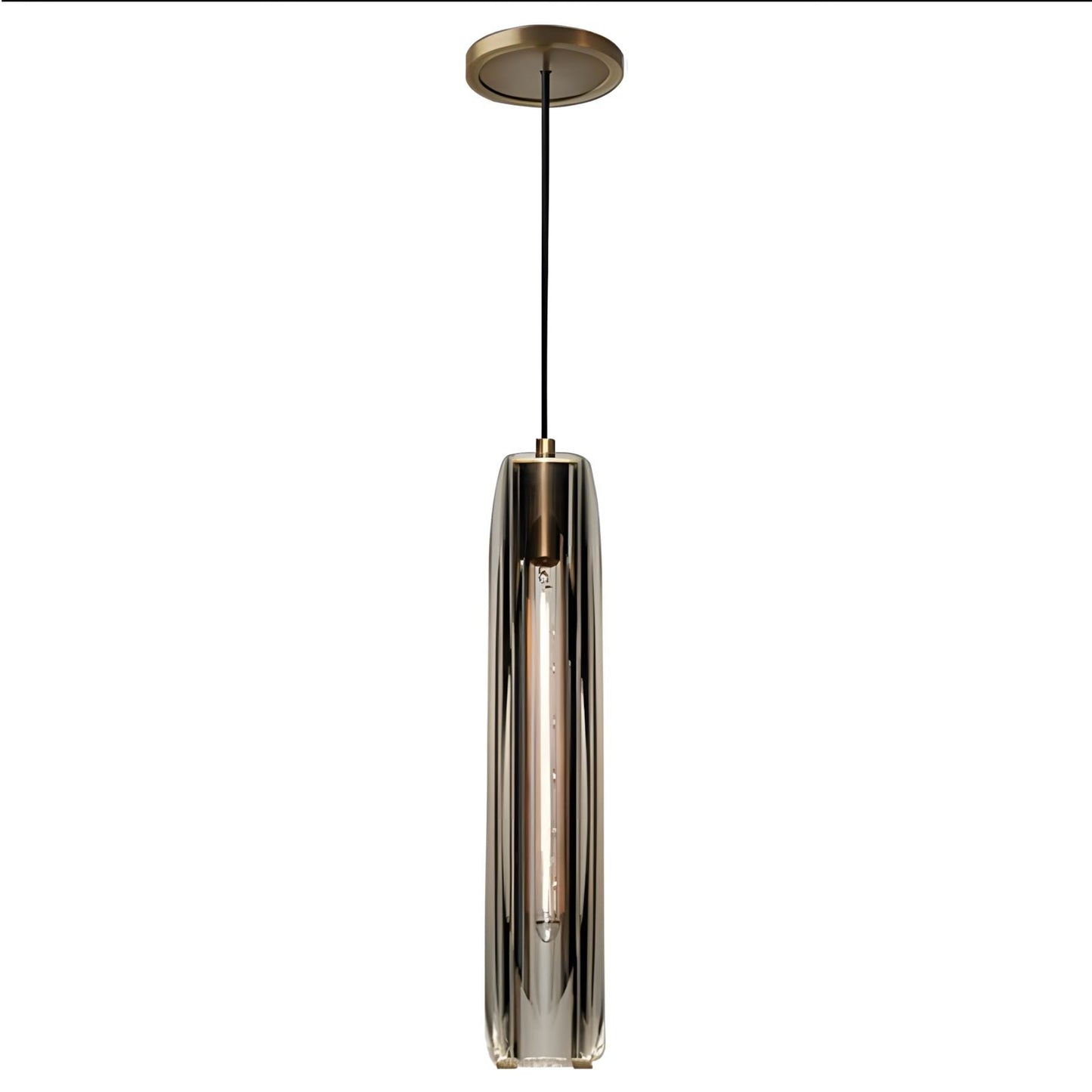 Post Moderne Messing Hanglamp Met K9 Kristal En Verstelbare Kabel