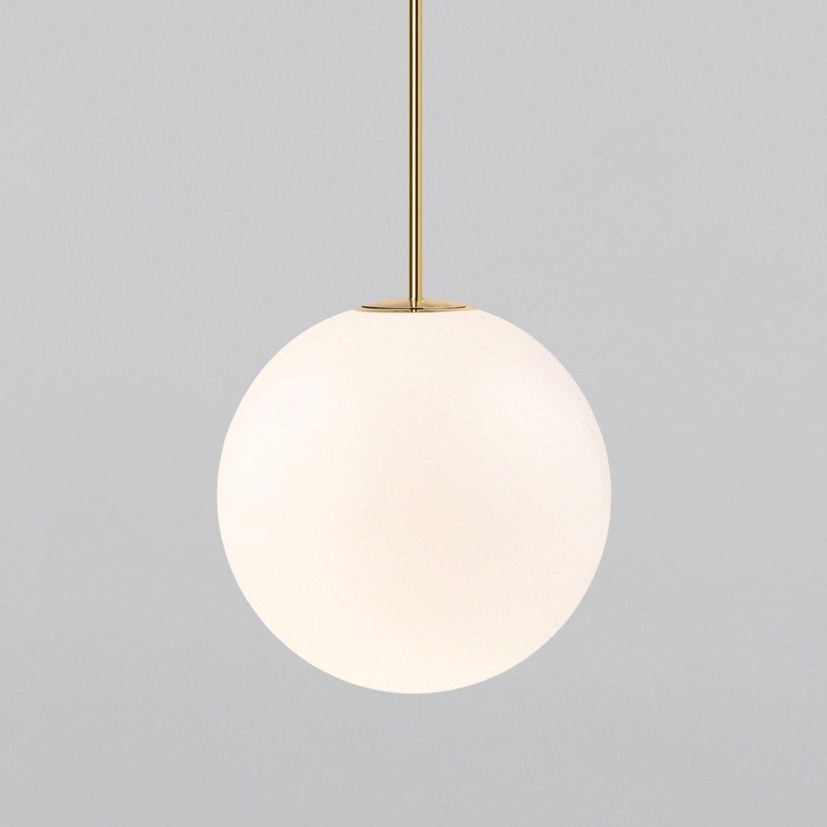 Hanglamp Messing Melkglas Plafond Minimalistisch Modern Scandinavisch Hal Eettafel Nachtkastje
