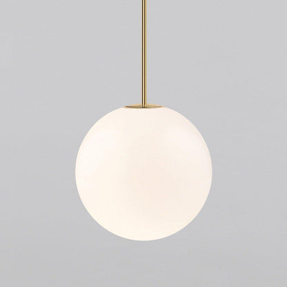 Hanglamp Messing Melkglas Plafond Minimalistisch Modern Scandinavisch Hal Eettafel Nachtkastje