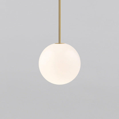 Hanglamp Messing Melkglas Plafond Minimalistisch Modern Scandinavisch Hal Eettafel Nachtkastje