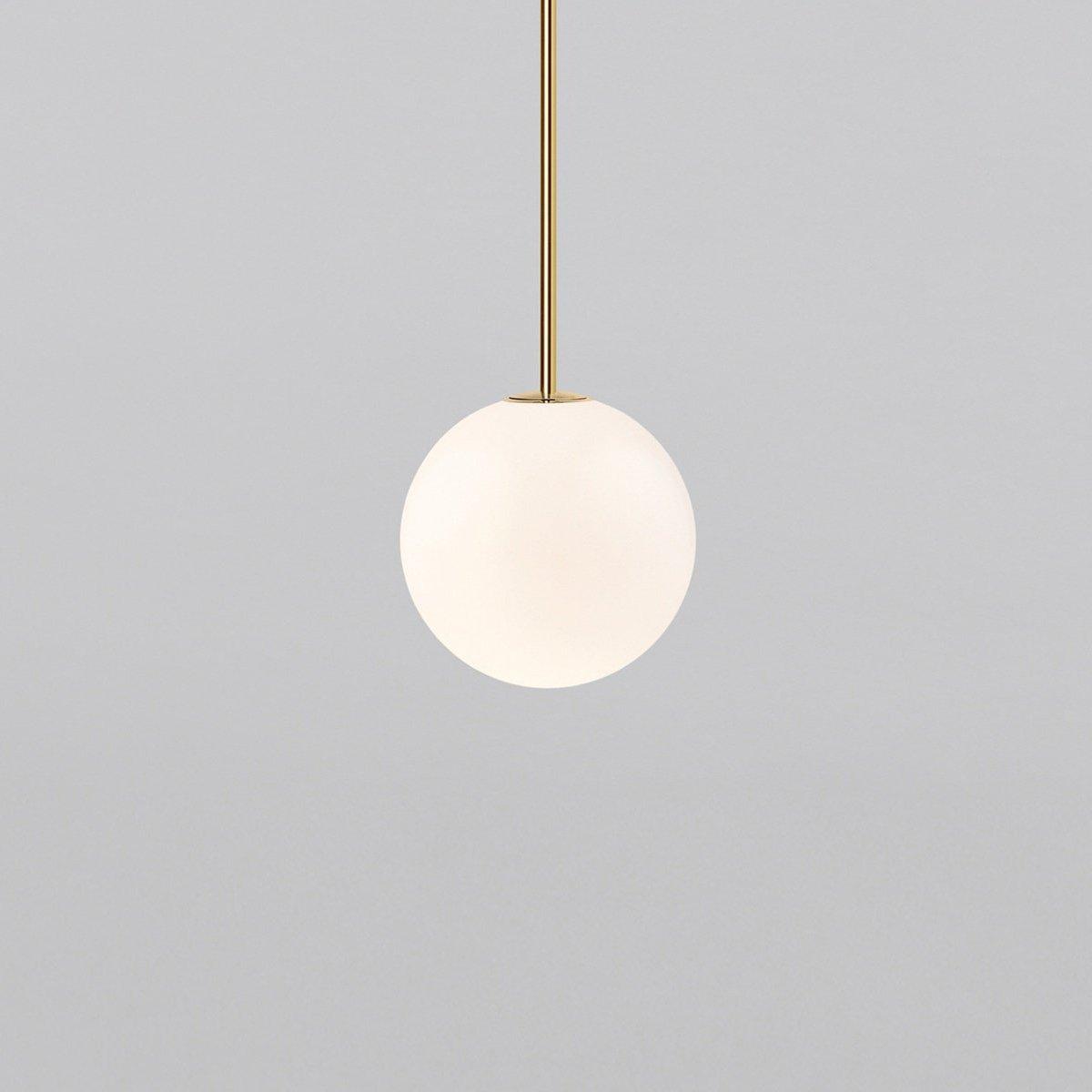 Hanglamp Messing Melkglas Plafond Minimalistisch Modern Scandinavisch Hal Eettafel Nachtkastje