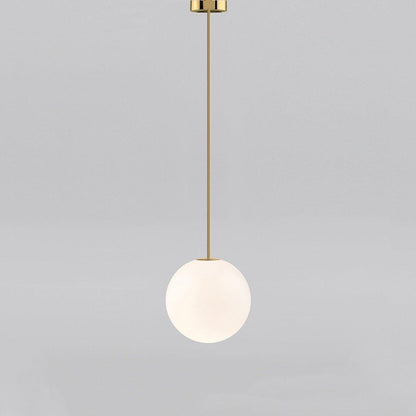 Hanglamp Messing Melkglas Plafond Minimalistisch Modern Scandinavisch Hal Eettafel Nachtkastje