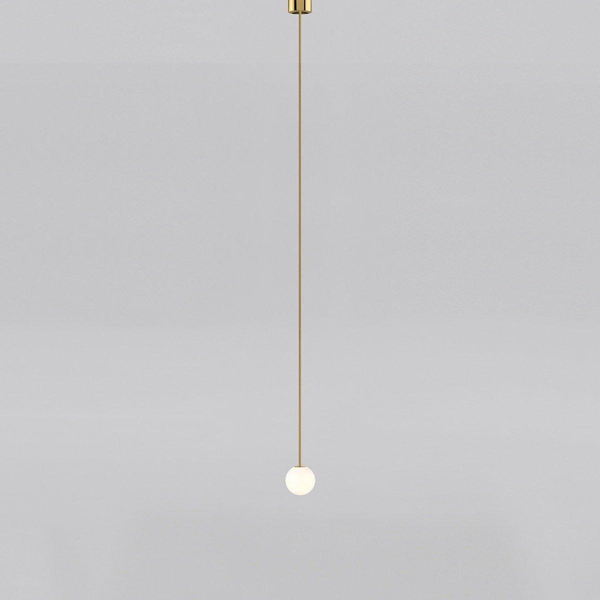 Hanglamp Messing Melkglas Plafond Minimalistisch Modern Scandinavisch Hal Eettafel Nachtkastje
