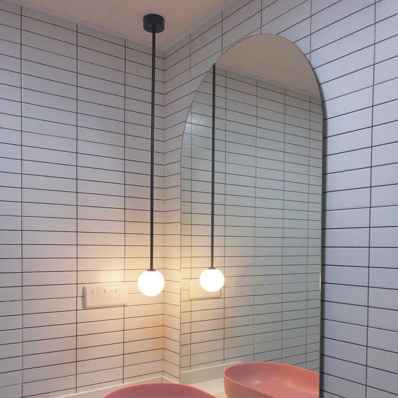 Hanglamp Messing Melkglas Plafond Minimalistisch Modern Scandinavisch Hal Eettafel Nachtkastje