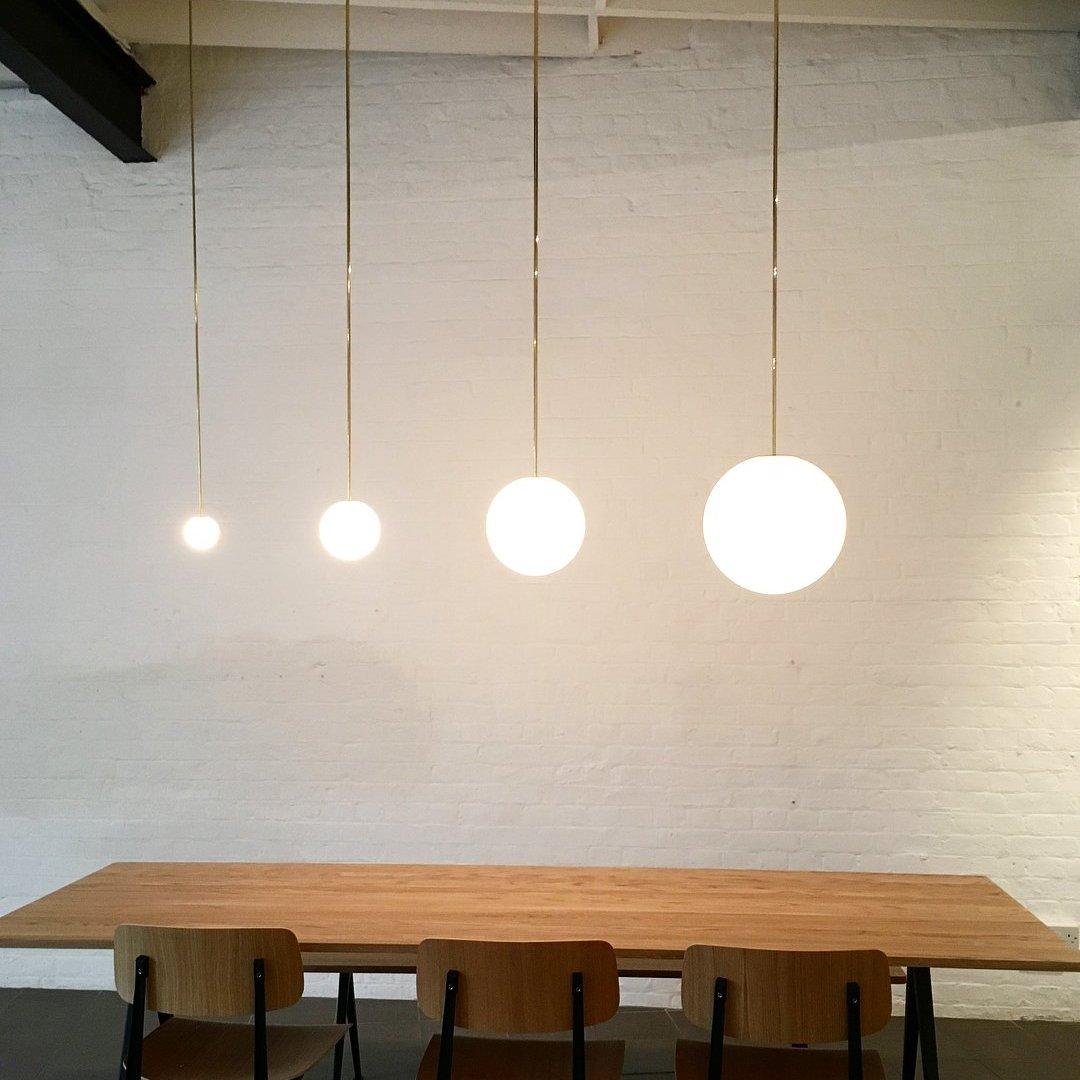 Hanglamp Messing Melkglas Plafond Minimalistisch Modern Scandinavisch Hal Eettafel Nachtkastje