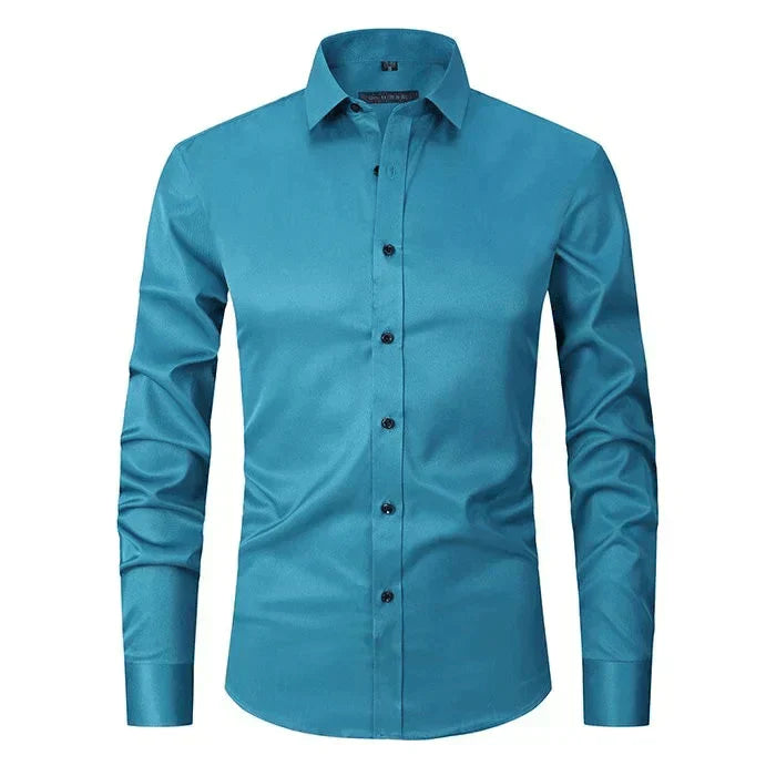 Heren Overhemd Wit Klassiek Stijl Dirk Design