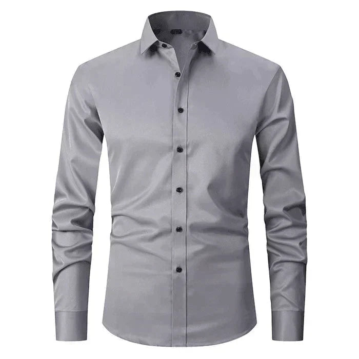 Heren Overhemd Wit Klassiek Stijl Dirk Design