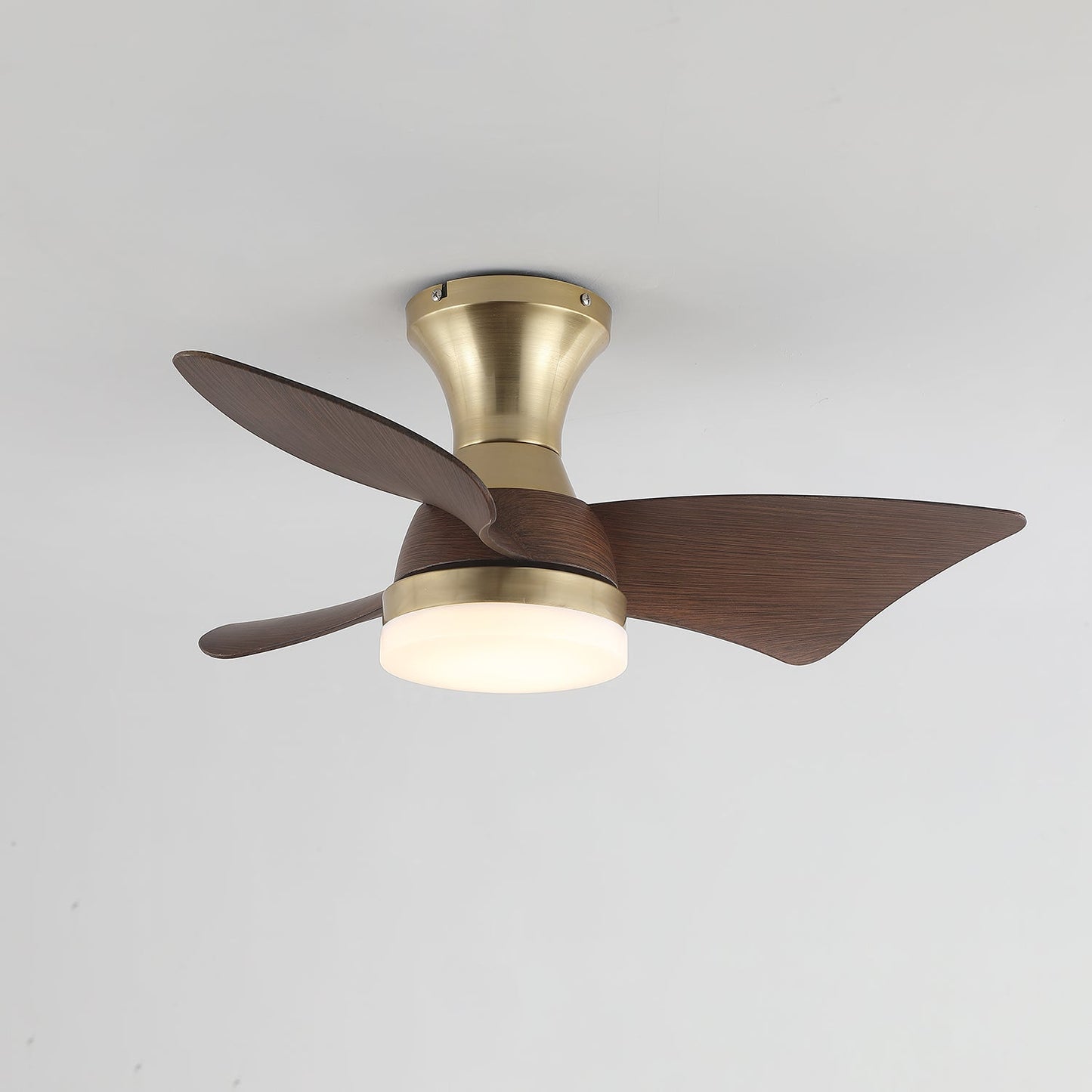 Moderne Plafondventilator met Verlichting – Houtnerf – Ø55 cm – Afstandsbediening – 6 Snelheden