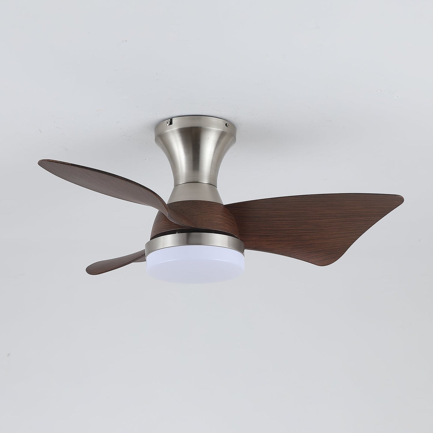 Moderne Plafondventilator met Verlichting – Houtnerf – Ø55 cm – Afstandsbediening – 6 Snelheden